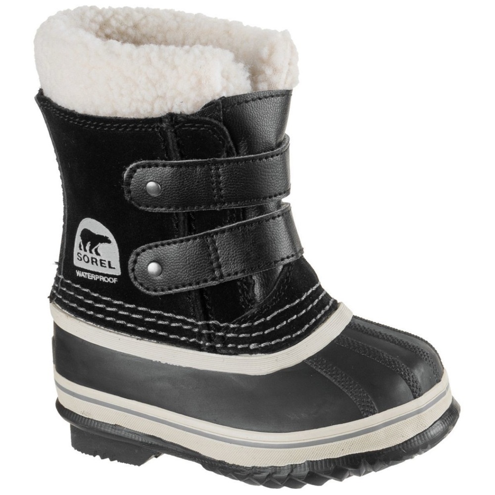 Sorel Toddler Black 1964 PAC Strap Winter Boots Size 4‎